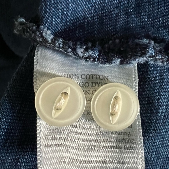 FAHERTY MEN’S BLUE COTTON LONG SLEEVE HENELY SHIRT SIZE XL - Picture 4 of 7